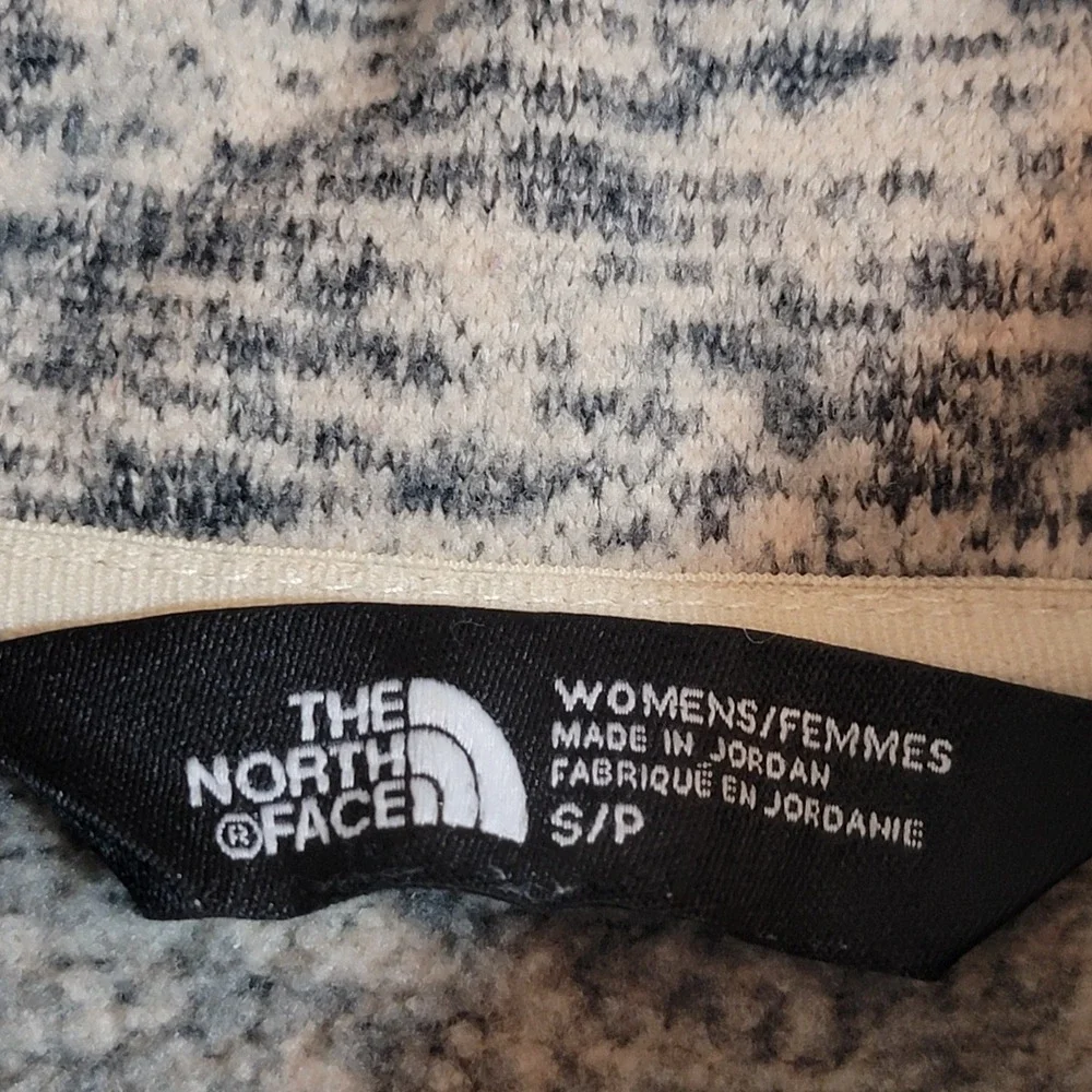 The North Face Crescent Full Zip Jacket Womens Small Grey Marled Casual Pockets